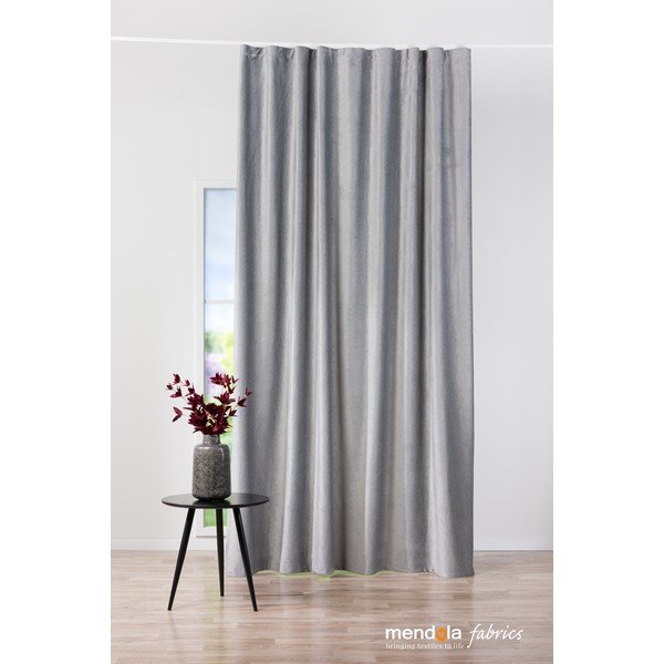 Sivý zamatový záves 140x260 cm Roma – Mendola Fabrics-image-2