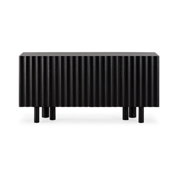 Čierna komoda z mangového dreva 160x80x40 cm Tamira – MOME-image-2