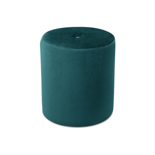 Petrolejovomodrý puf Mazzini Sofas Fiore, ⌀ 40 cm-image-2