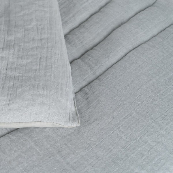 Sivozelený prešívaný pléd 180x260 cm – Ixia-image-1