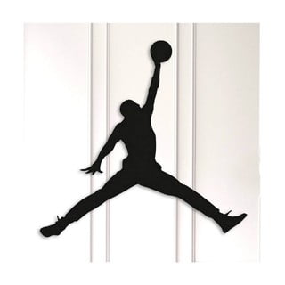 Čierna kovová nástenná dekorácia Basketball