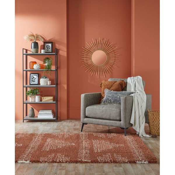 Tmavočervený koberec Flair Rugs Zane, 120 x 170 cm-image-4