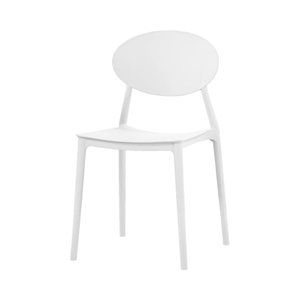 Biela jedálenská stolička Evergreen Houso Simple