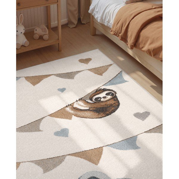 Krémový detský koberec 120x170 cm Walk like an Elephant Rainbow Party – Villeroy&Boch-image-4