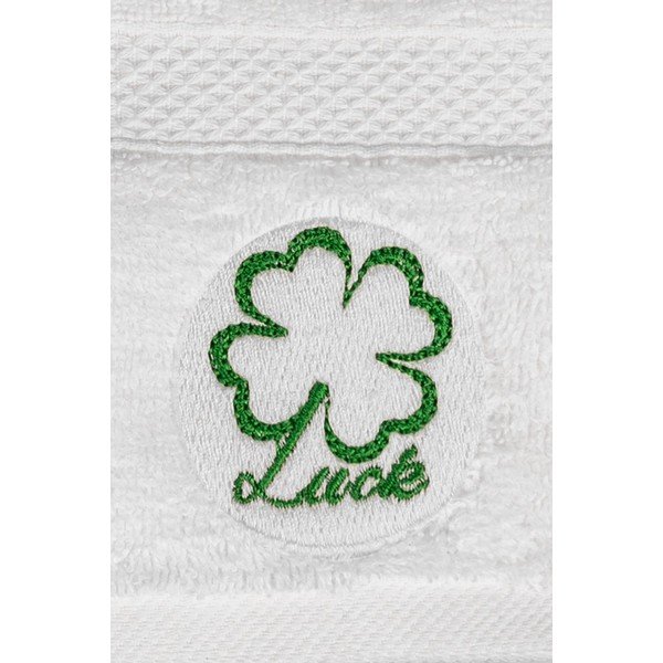 Biele froté bavlnené uteráky a osušky v súprave 2 ks Luck – Foutastic-image-1