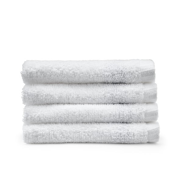 Biele rýchloschnúce bavlnené uteráky v súprave 4 ks 30x30 cm Quick Dry – Catherine Lansfield