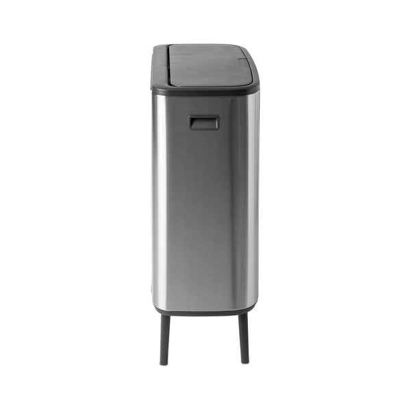 Dotykový oceľový odpadkový kôš na triedený odpad v matne striebornej farbe 60 l Bo Touch Bin Hi – Brabantia-image-4