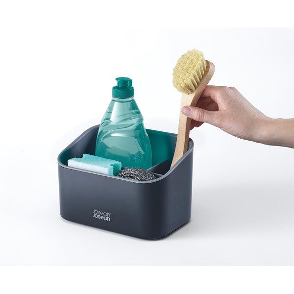 Tmavosivý plastový stojan na umývacie prostriedky SinkStore – Joseph Joseph-image-4