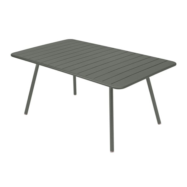 Sivý kovový jedálenský stôl Fermob Luxembourg