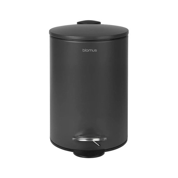 Antracitový pedálový oceľový odpadkový kôš 3 l Tubo – Blomus