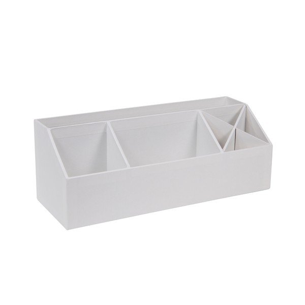 Biely stolový organizér na písacie pomôcky Bigso, 33,5 × 12,5 cm-image-1
