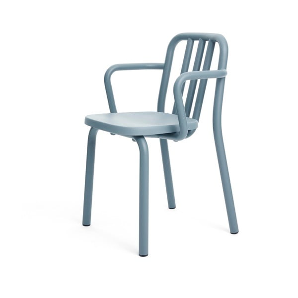 Modrá stolička s rúčkami Mobles 114 Tube