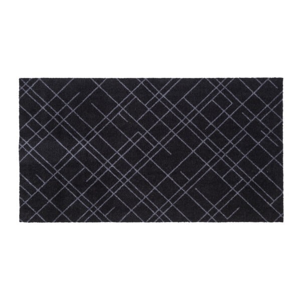 Čierno-sivá rohožka Tica copenhagen Lines, 67 × 120 cm