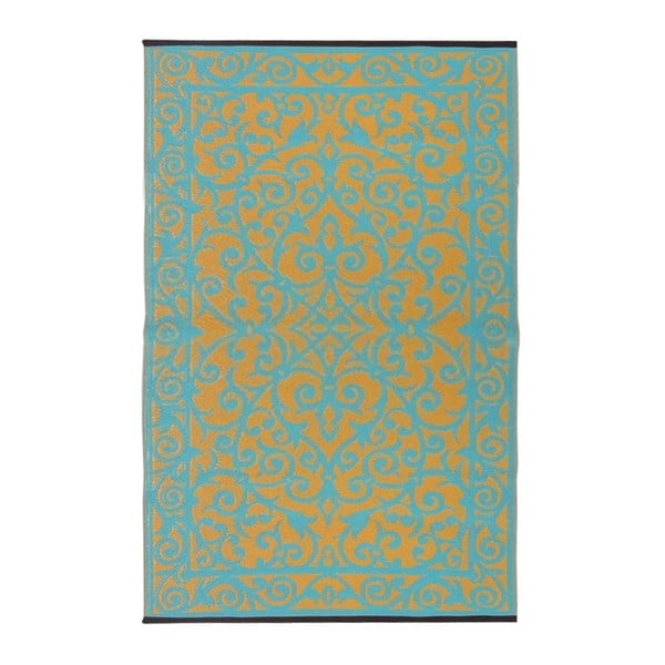 Modro-zelený obojstranný vonkajší koberec Green Decore Gala, 90 × 150 cm