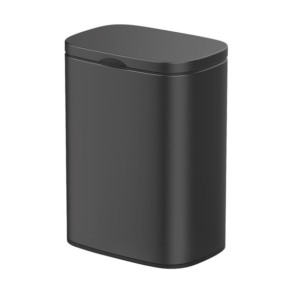 Čierny odpadkový kôš z nehrdzavejúcej ocele Wenko Sare