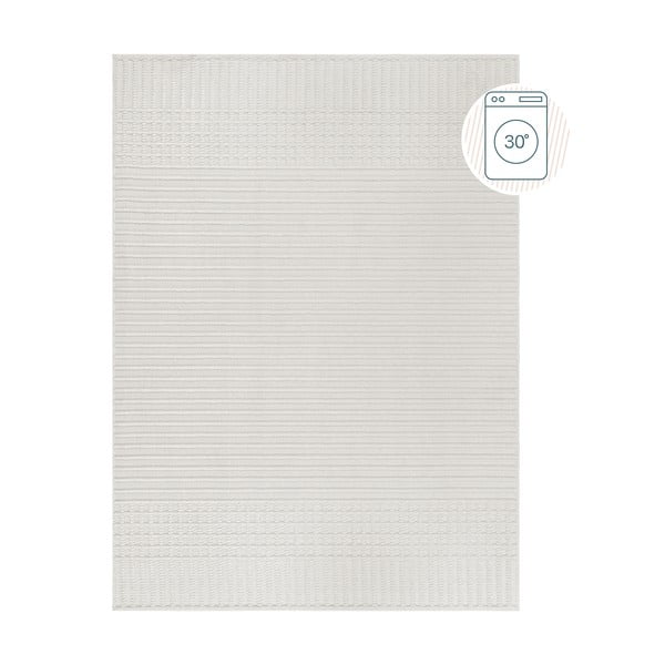 Biely umývateľný koberec zo ženilky 200x320 cm Elton – Flair Rugs