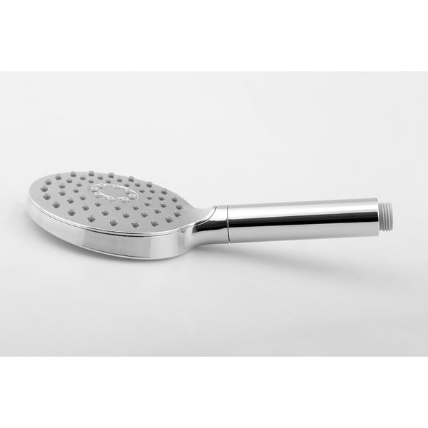 Plastová sprchová hlavica v lesklo striebornej farbe ø 12 cm – Sapho-image-1