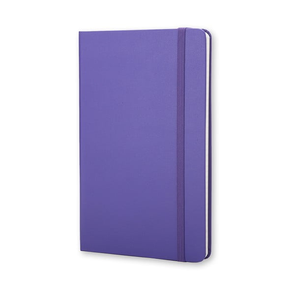 Malý fialový zápisník Moleskine Briliant Hard, štvorčekovaný