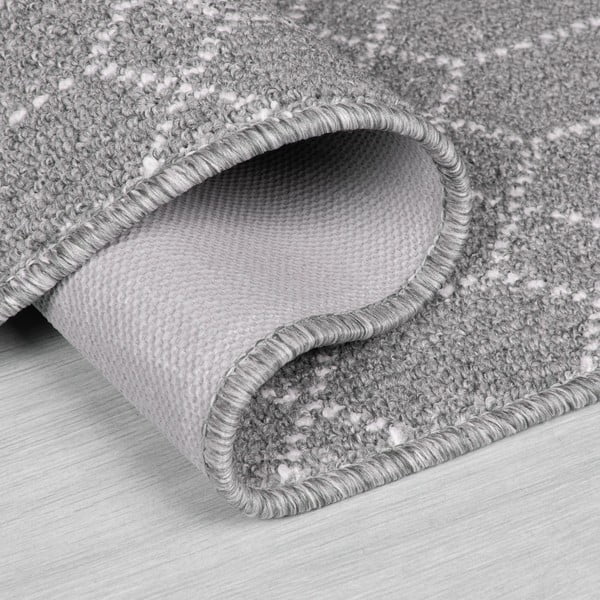 Svetlosivý umývateľný behúň 57x230 cm Argyll – Flair Rugs-image-2