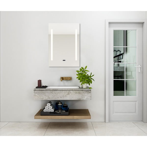 Nástenné zrkadlo s osvetlením 50x70 cm Ilona – Mirrors and More-image-1