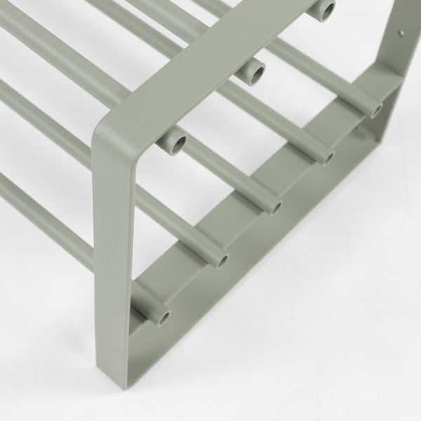 Sivozelená kovová skrinka na topánky 70x29x27 cm Rex – Spinder Design-image-3