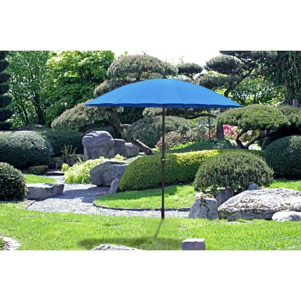 Modrý slnečník ø 255 cm – Garden Pleasure-image-1