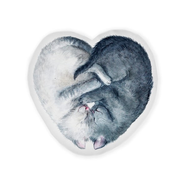 Detský vankúšik Cat Heart – Folkifreckles