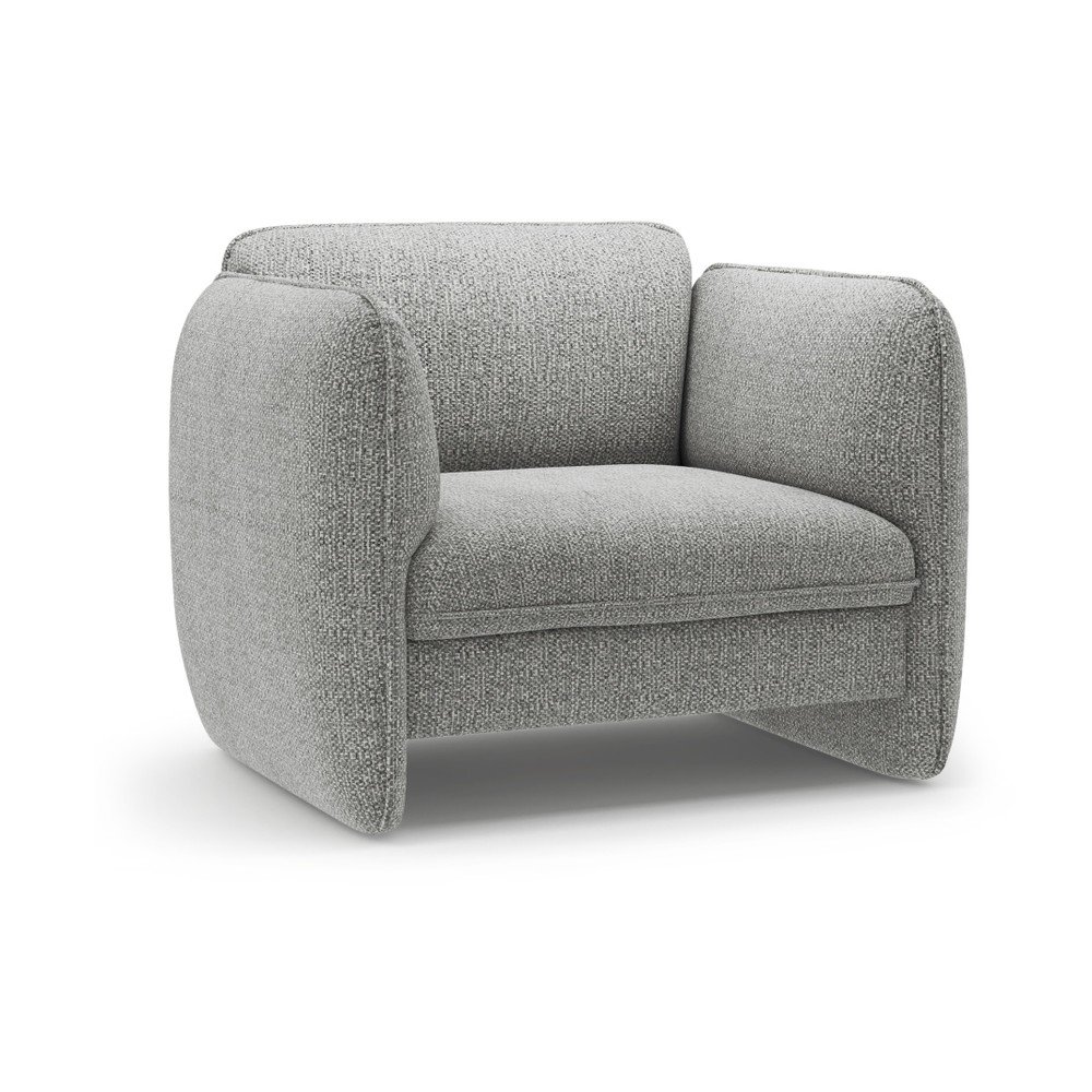 Svetlosivé ženilkové kreslo Georgia – Micadoni