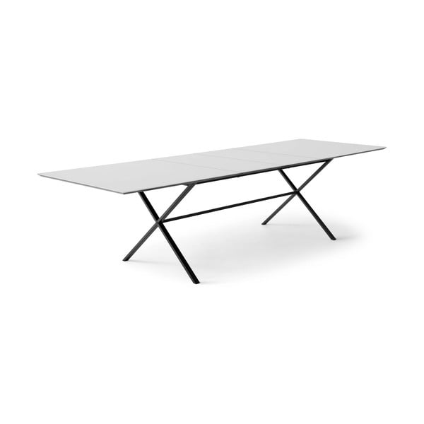 Rozkladací jedálenský stôl s bielou doskou a prídavnou doskou 100x210 cm Meza – Hammel Furniture-image-1