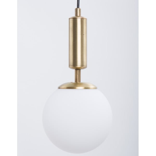 Biele/v zlatej farbe závesné svietidlo so skleneným tienidlom ø 15 cm Monera – Squid Lighting-image-1