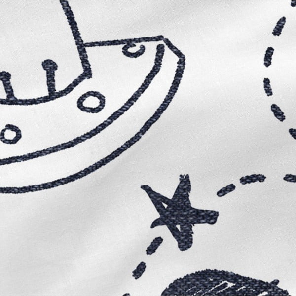 Čierno-biela elastická bavlnená plachta Mr. Fox Starspace, 70 x 140 cm-image-4