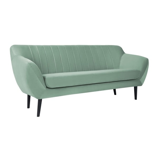 Mentolovozelená pohovka pre dvoch Mazzini Sofas Toscane, čierne nohy-image-1