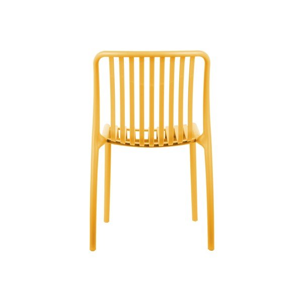 Žltá plastová jedálenská stolička Glee – Leitmotiv-image-1