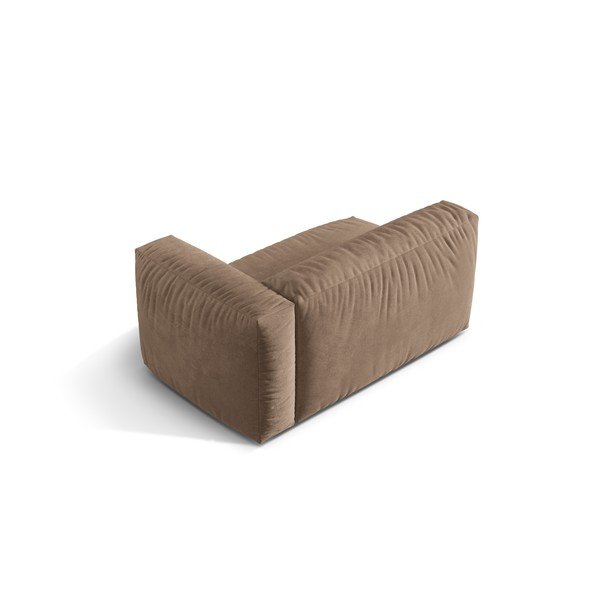 Svetlohnedý zamatový modul pohovky (pravý roh) Martina – Micadoni -image-2