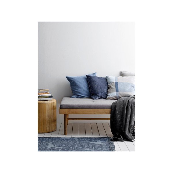 Čierny pléd s vysokým podielom vlny Södahl Ella, 130 x 170 cm-image-2