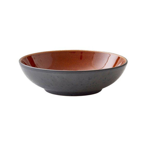 Čierna/jantárová kameninová servírovacia miska 1 l Gastro Black/Amber – Bitz