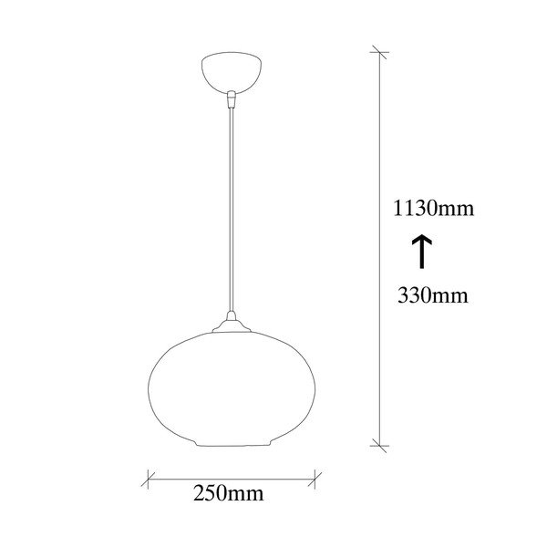 Závesné svietidlo v okrovožltej a čiernej farbe so skleneným tienidlom ø 25 cm Camini – Opviq lights-image-4