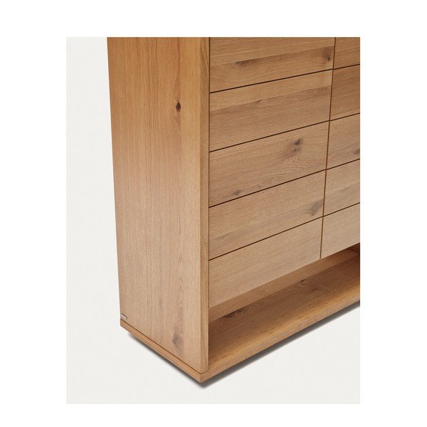 Skrinka v dekore duba v prírodnej farbe 100x163,5 cm Alguema – Kave Home-image-3