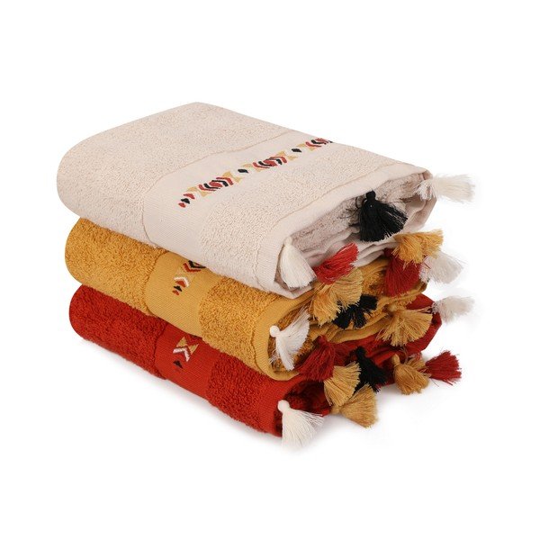 Froté bavlnené uteráky v súprave 3 ks 50x90 cm Asorti – Foutastic