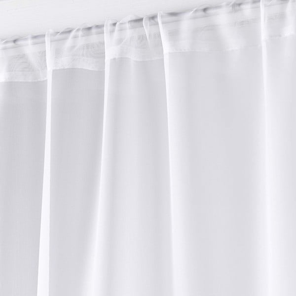 Biele záclony v súprave 2 ks z mikrosaténu 70x200 cm Voiline – douceur d'intérieur-image-1