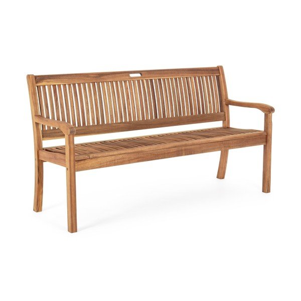 Drevená záhradná lavica v prírodnej farbe Noemi – Bizzotto-image-2