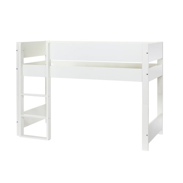 Biela detská poschodová posteľ s bezpečnostnými postrannými peľasťami Manis-h Argos, 90 x 200 cm-image-2