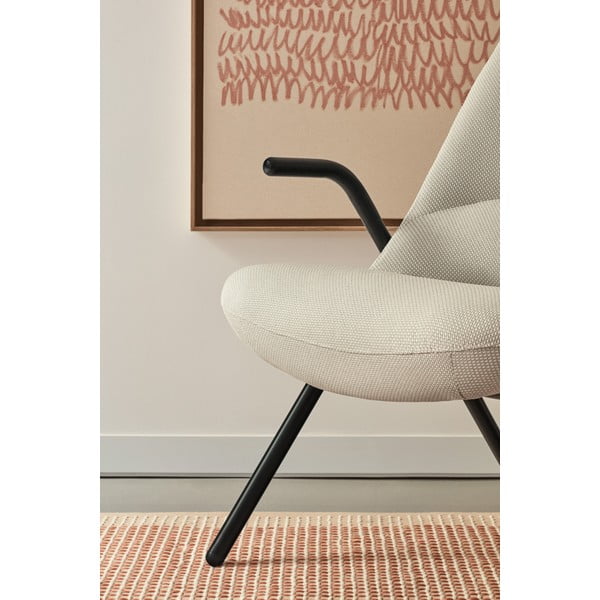 Biele kreslo Teulat Dins, výška 90 cm-image-1