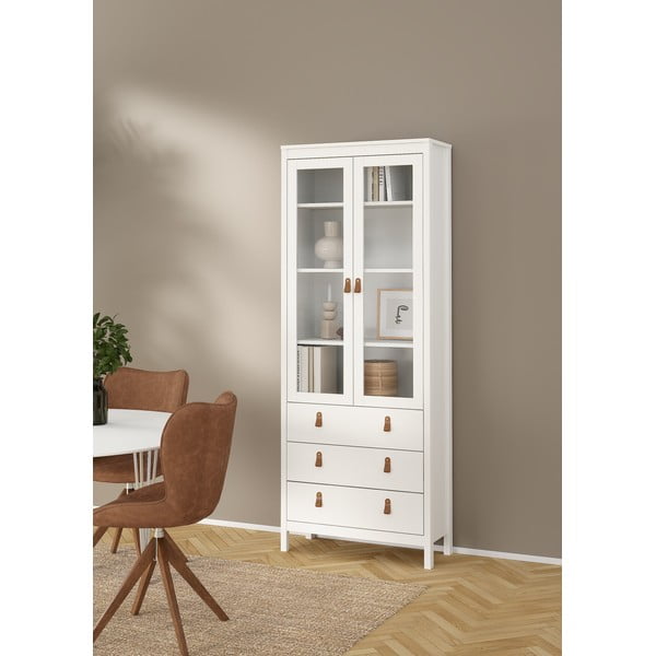 Biela vitrína 78x199 cm Madrid – Tvilum-image-1