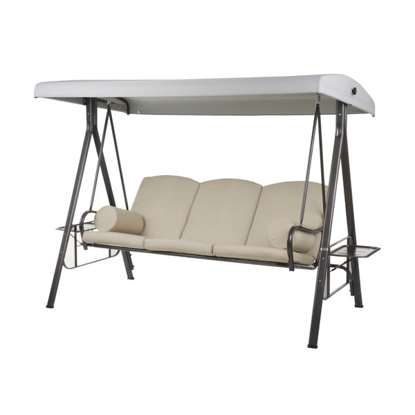 Béžová kovová záhradná hojdačka Salerno - Dajar-image-1