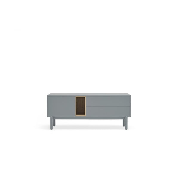 Modrý/sivý TV stolík 140x56 cm Corvo – Teulat