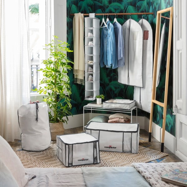 Vákuový/vystužený látkový úložný box na oblečenie 65x45x26,5 cm Life – Compactor-image-1