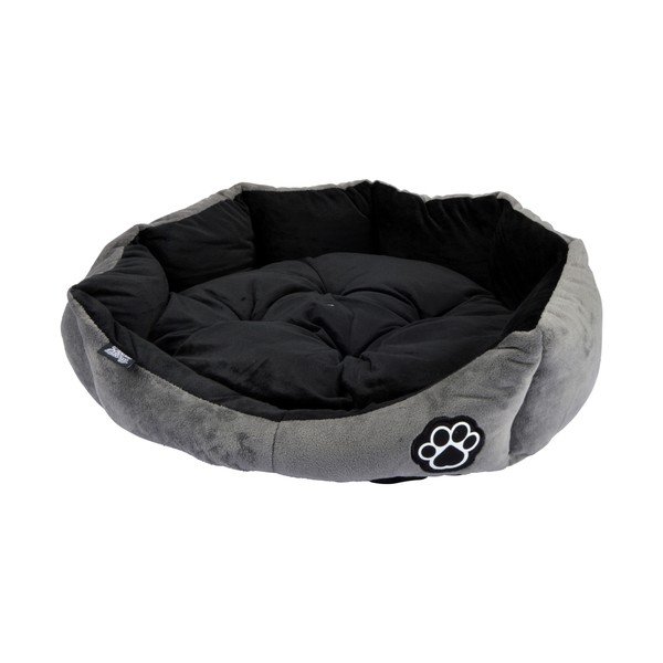 Sivý semišový pelech pre psa ø 50 cm Flakes – Love Story