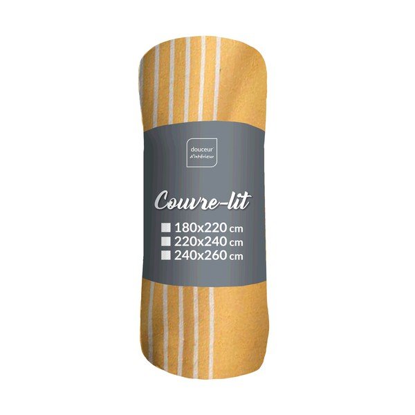 Žltý pléd 240x260 cm Adele – douceur d'intérieur