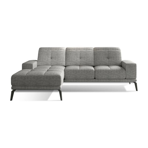 Sivá rohová pohovka (ľavý roh/s leňoškou) Torrense – ELTAP